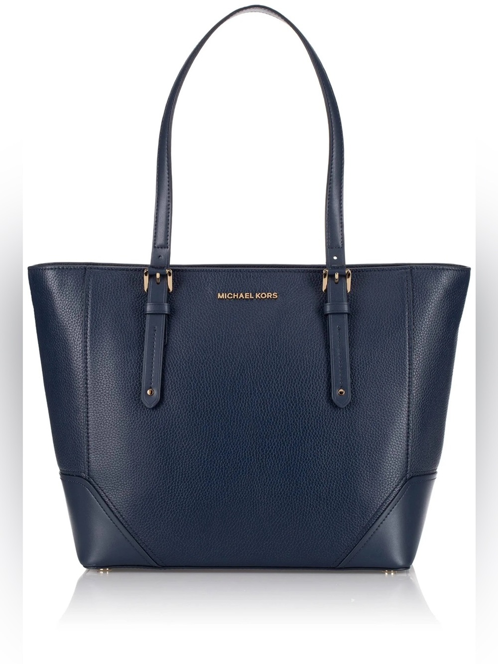 MICHAEL MICHAEL KORS Aria Large Black Leather Tote Handbag
